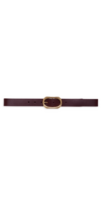 Signature Link Belt in Burgundy-Sea Biscuit Del Mar