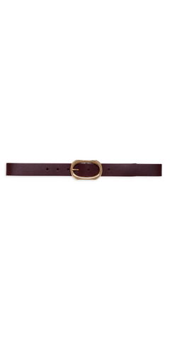 Signature Link Belt in Burgundy-Sea Biscuit Del Mar