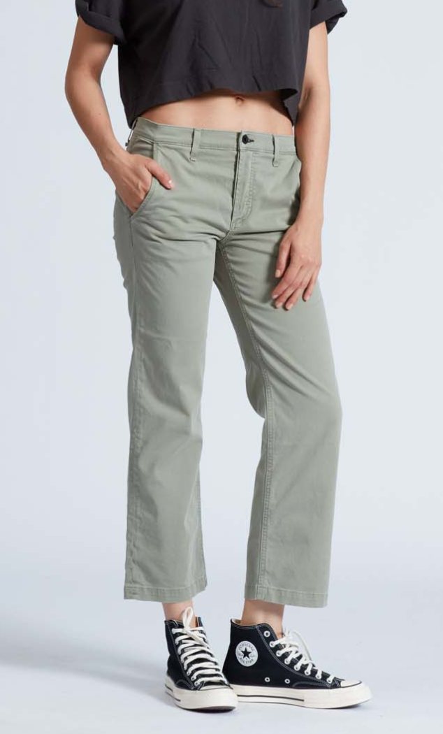 Slim Chino in Washed Pistachio-Sea Biscuit Del Mar