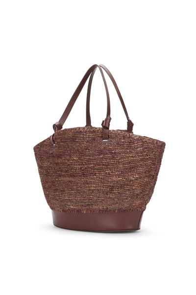 Squillo Raffia Tote Bag-Sea Biscuit Del Mar