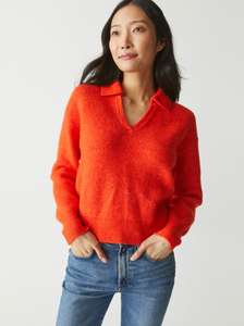 Stevie Collared Pullover-Sea Biscuit Del Mar