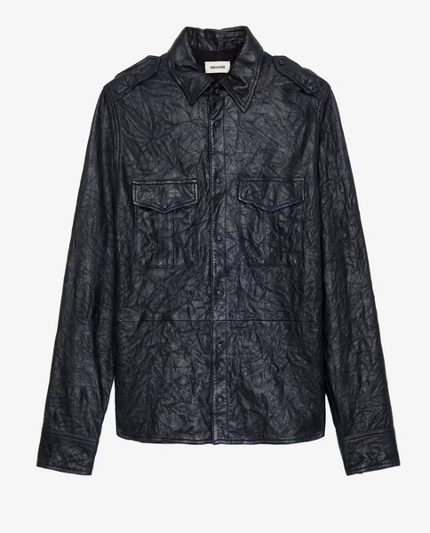 Taska Leather Shirt | Zadig & Voltaire-Sea Biscuit Del Mar