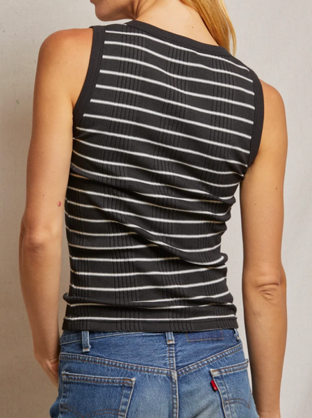 The Jordan Tank in Stripes-Sea Biscuit Del Mar