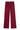 The Sweater Rib Simple Pant | Oxblood - 75% OFF!!!-Sea Biscuit Del Mar