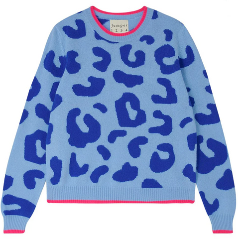 Tipped Leopard Crew | JUMPER 1234-Sea Biscuit Del Mar