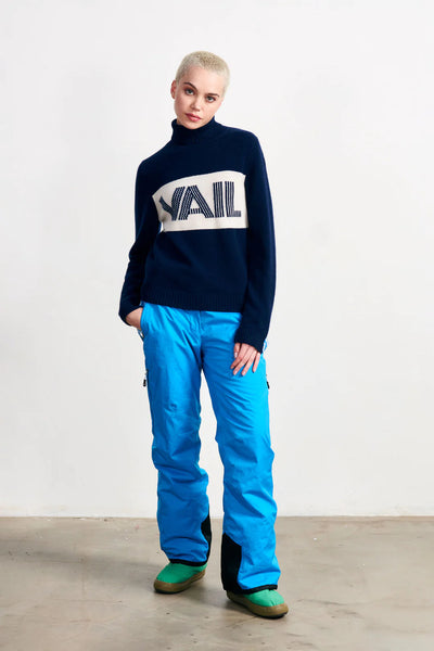VAIL ROLL COLLAR SWEATER-Sea Biscuit Del Mar