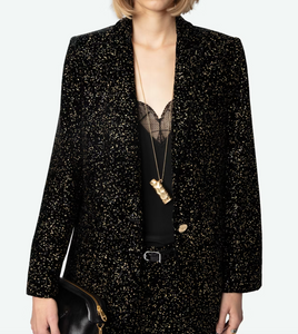 Velvet Valse Blazer-Sea Biscuit Del Mar