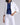 Viscose Blend Shrunken Blazer | White-Sea Biscuit Del Mar