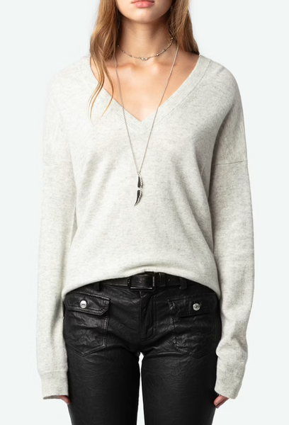 Vivi Patch Cashmere Jumper | Zadig & Voltaire-Sea Biscuit Del Mar