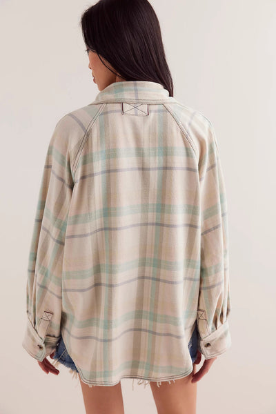 We The Free Girl Meets Boy Plaid Shirt-Sea Biscuit Del Mar