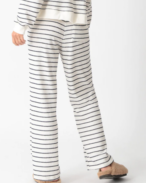 Wylie Pant - Ivory / Indigo Stripe-Sea Biscuit Del Mar