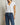 alanis | recycled cotton v neck tee | white-Sea Biscuit Del Mar