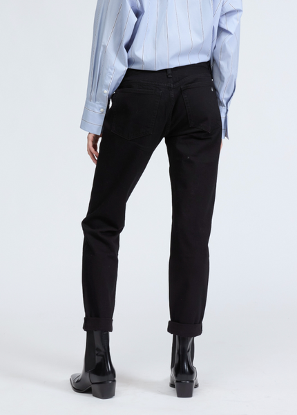 dre slim boyfriend jean - black | rag & bone-Sea Biscuit Del Mar