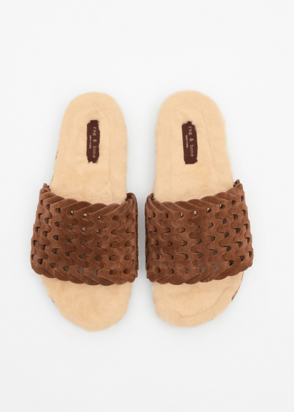 Bailey Slide Sandals | Chestnut-Sea Biscuit Del Mar