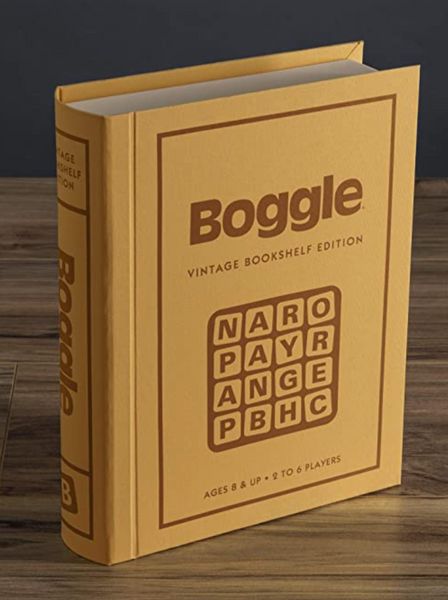 Boggle Game Linen Vintage Bookshelf Edition-Sea Biscuit Del Mar