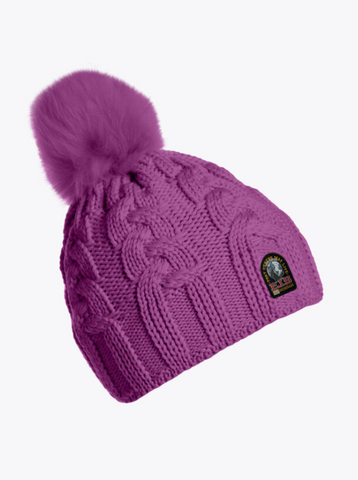 Cable Hat | Deep Orchid + Tapioca-Sea Biscuit Del Mar