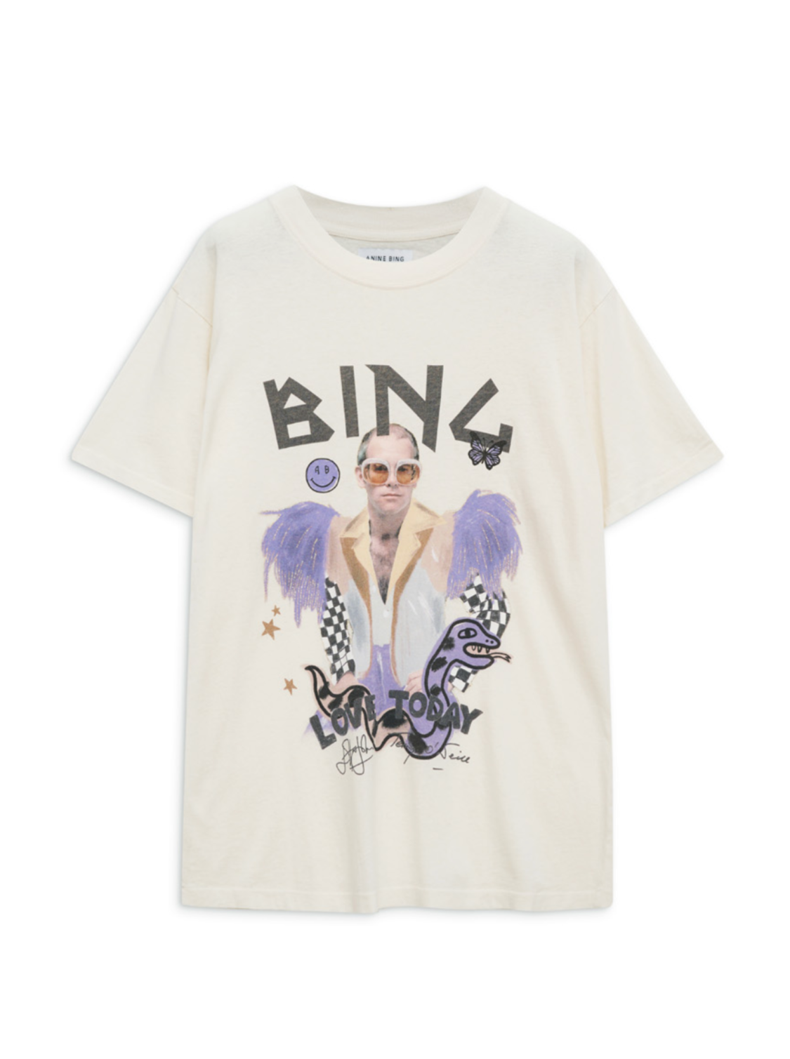 Lili Elton John Graphic T-Shirt-Sea Biscuit Del Mar
