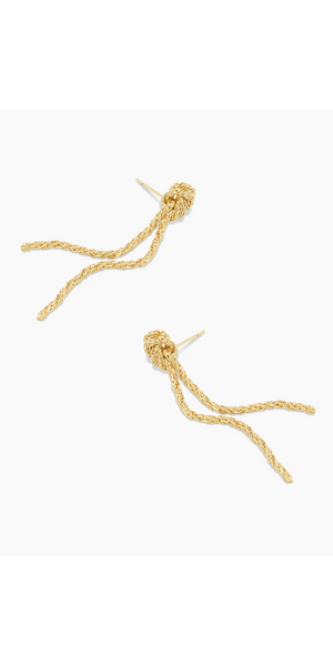 Marin Knot Earrings | Gold-Sea Biscuit Del Mar
