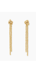 Marin Knot Earrings | Gold-Sea Biscuit Del Mar