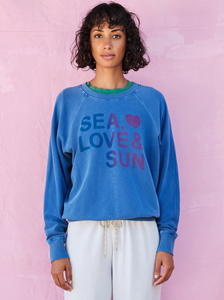 Sea Love & Sun Sweatshirt | Royal-Sea Biscuit Del Mar