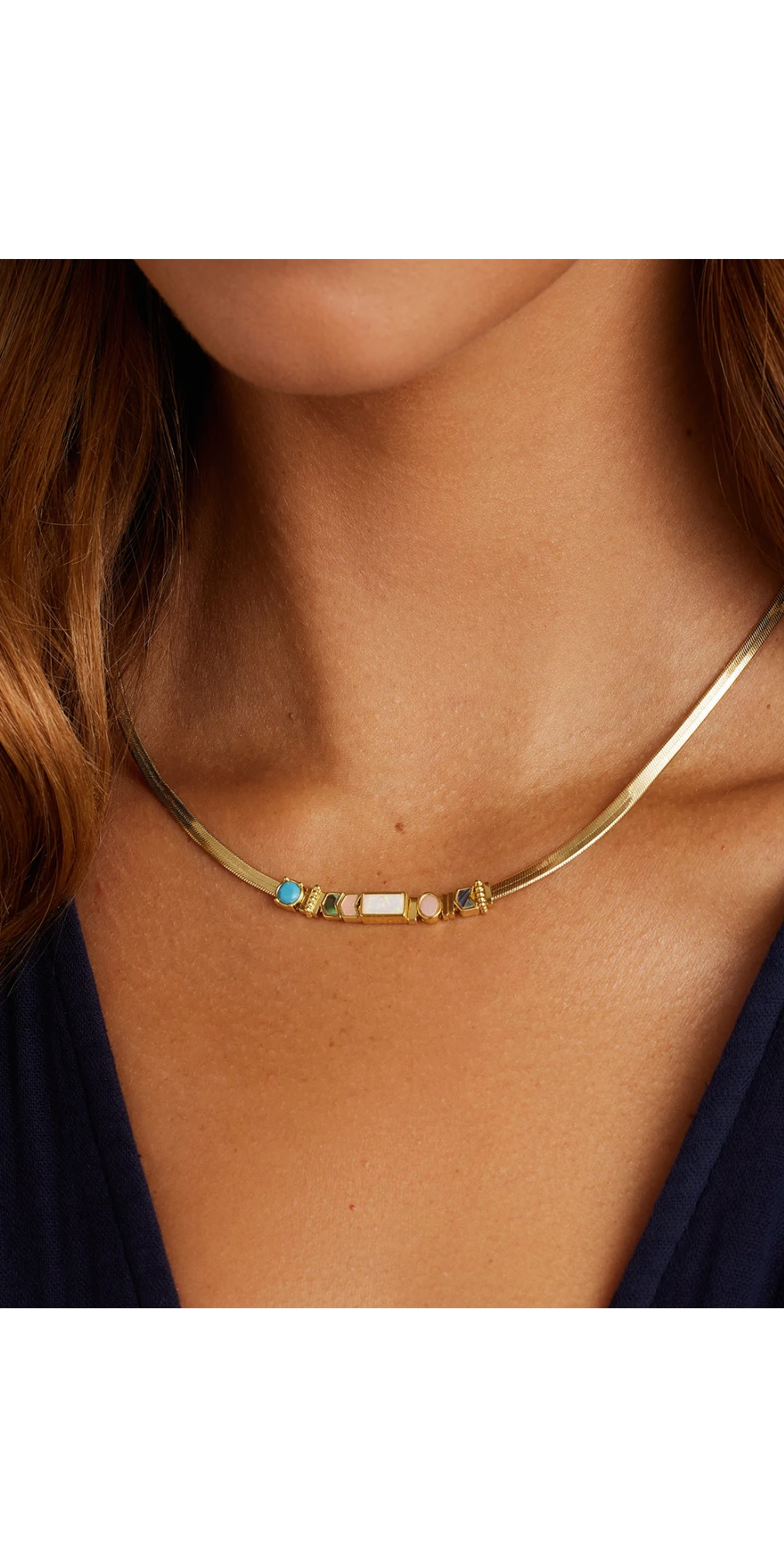 Gorjana Rose Interlocking Necklace in Gold | The Paper Store